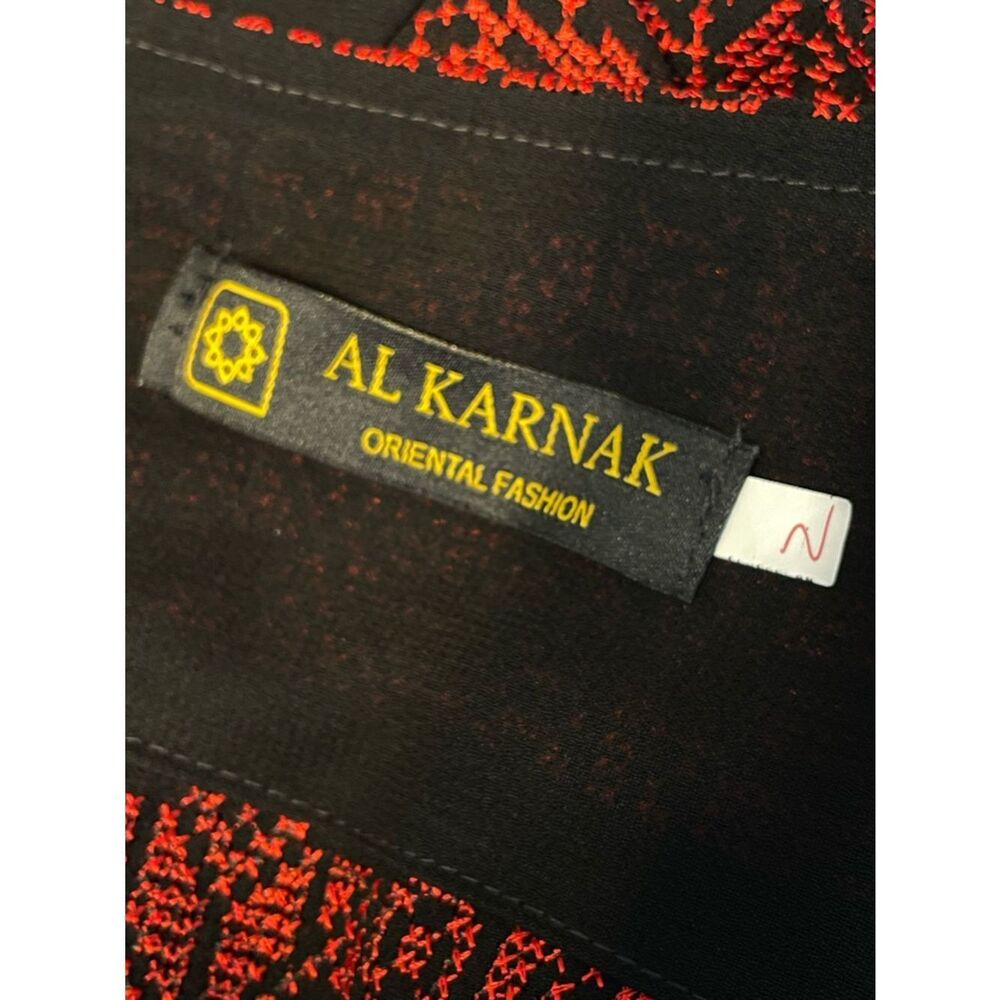 Al Karnak Embroidered Kimono Black\Red OS - Picture 7 of 7